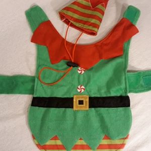 Christmas Elf Dog Outfit w Hat **2/$15**